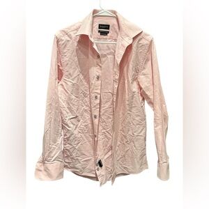 Stantt CUSTOM Pink Button-Up Shirt length 28in pit to pit 20in shoulder 17in